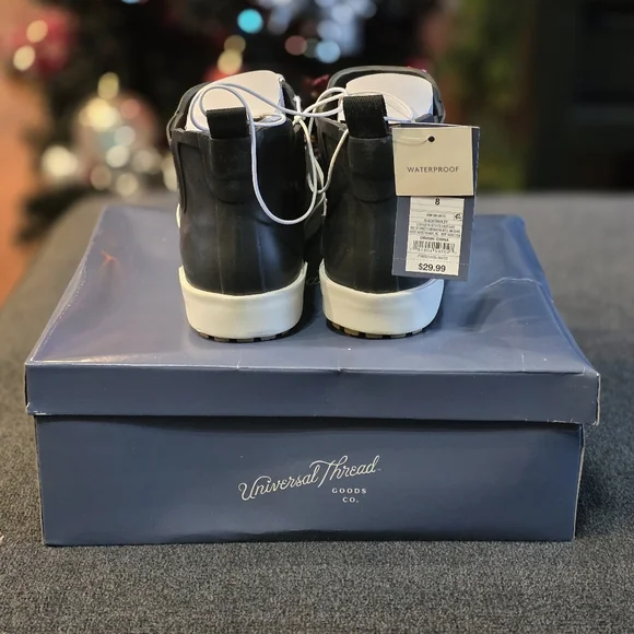 Waterproof Shirley Ankle High Pull-On Rubber Rain Boot Womens Size 8 - Picture 3 of 4